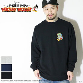 【2025年 秋冬新作】 ミッキーマウス グーフィー ドナルドダック ディズニー スウェット トレーナー 長袖 アメカジ クラシック アメリカ ハリウッド カリフォルニア スタイル メンズ レディース ユニセックス 大人 国内 ブランド 254AN1TR157