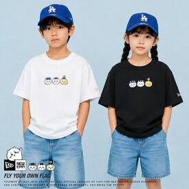 【セール 10％OFF】 【キッズ/子供用】 ニューエラ Tシャツ 半袖 ちいかわ ハチワレ うさぎ コラボ NEW ERA ロゴ NEWERA 男の子 女の子 国内正規品 インポート ブランド 海外ブランド プレゼント ギフト 出産祝い 130cm 140cm 150cm 160cm 14864554/14864555