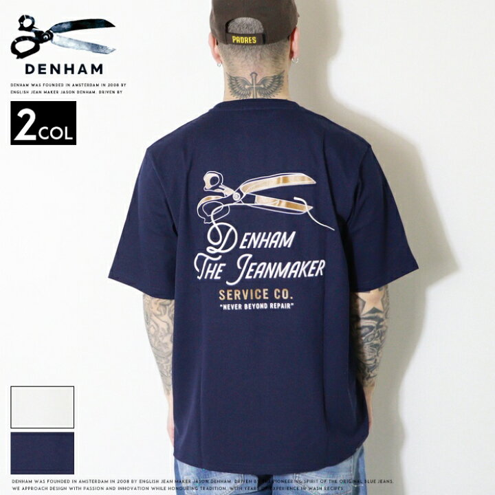 楽天市場】デンハム DENHAM tシャツ 半袖 プリント 刺繍 ロゴ アメカジ 