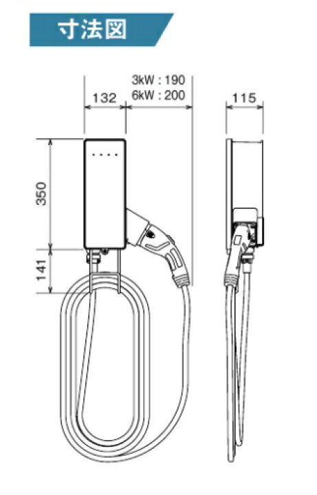 楽天市場】(納期約2か月) パナソニック DNH326 EV・PHEV充電用充電器 