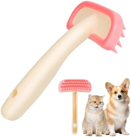 シャンプーブラシ 小型犬用 ペットブラシ 抜け毛とり マッサージ シリコンブラシ S サイズ 短毛