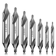 7本 センタードリルビット 60度の角度1mm/ 1.5mm / 2mm / 2.5mm / 3mm / 4mm/ 5mm 面取り ネジ穴 ツール …