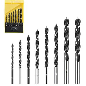 8本 ドリル用ドリル 木工用 ドリルビットセット 3mm 4mm 5mm 6mm 7mm 8mm 9mm 10mm