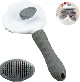 ペット用毛取りブラシ ワンタッチ洗浄機能付き マッサージ効果 短毛猫用 長毛猫用 短毛犬用 長毛犬用