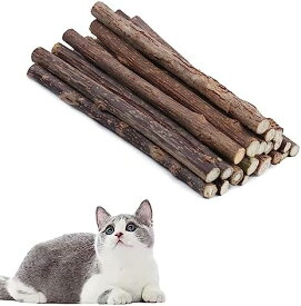 歯ぎしり棒 猫噛みおもちゃ またたびの木 またたびトイ 子猫歯ぎしり 噛むスティック 歯磨き 天然安全 (30本)