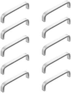 引き出し つまみ キャビネット 食器棚用 取っ手 タンス 戸棚 取手 128mm 10個セット シルバー