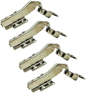 45度ヒンジ 35mm ソフトクローズシステム付き コーナー食器棚用折りたたみドアヒンジ 4個パック