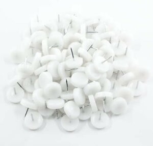 �Ƌ�X���C�_�[ 100�� 18mm ���E���h�֎q�t�b�g�O���C�h �ړ����₷���d���Ƌ�X���C�h ���h�~ ���v���e�N�^�[ (�z���C�g)