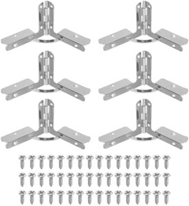 90x܂肽݃T|[gqW 1.6" x 2.1" 6Zbg ΃CLrlbgؐopqW Vo[