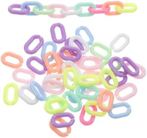200�� �v���X�`�b�N �`�F�[�� �A�N���� �`�F�[�� �����O �J���t�� DIY �A�N�Z�T���[ �ޗ� �g�ѓd�b �}�X�N �o�b�O ���� �l�b�N���X �u���X���b�g