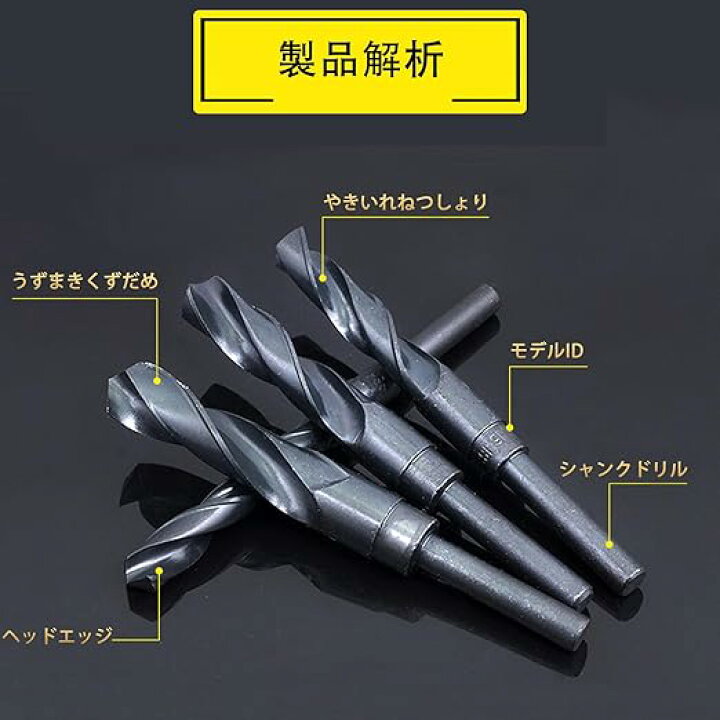 楽天市場】刃先径16mm ドリル セット 鉄工用ドリルセット ドリルビット 
