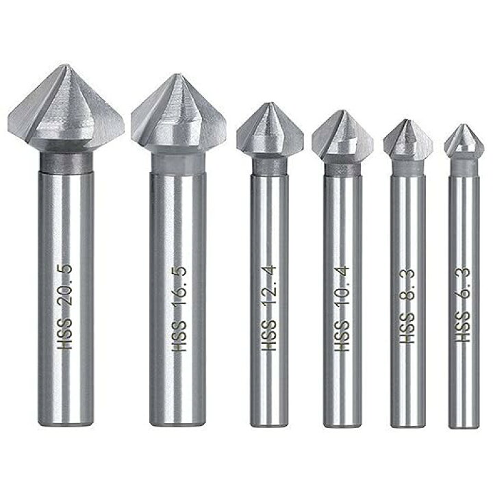 クイックドリルビット8本組（C） – ゴッドハンド株式会社 カウンターシンクドリルビットセット 木製六角キーレンチ付き 8mmシャンク 木材作業ドリルビットツール 2.8×8 3.2×8 3.