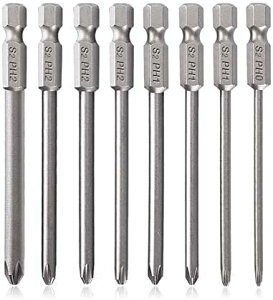 8�s�[�X ���C�N���X�w�b�h�h���C�o�[�r�b�g 6.35mm(1/4) �Z�p�� S2�| PH0 PH1 PH2�d���h���C�o�[�r�b�g �h�����r�b�g�H�� (75mm)