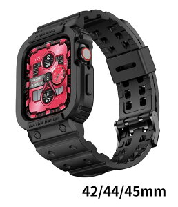 amBand Apple Watch�p�o���h �o���p�[�P�[�X�t�� �����Y�o���h �V���[�Y3-9 SE1-3�ɑΉ� �X�|�[�c �~���^���[ �ی�P�[�X �v���e�N�^�[ ������Ռ��ւ̃v���e�N�V����