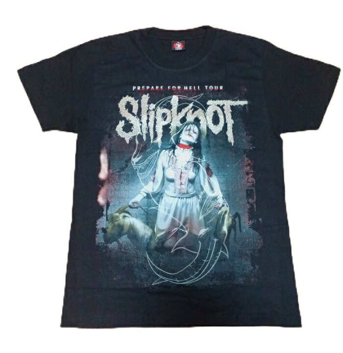 楽天市場】ロックTシャツ SlipknoT スリップノット M/L/XL 黒/ブラック 