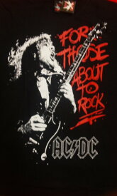 ACDC AC/DC ロックTシャツ　アンガス　ヤング　S　 M　L バンT/ヘビ−メタル/ハ−ドロック/HM/HR