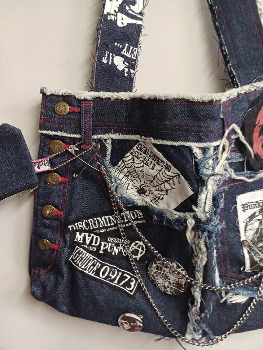 楽天市場】MAD Girl PUNK系 カスタム トートバッグ 手提げ バック 