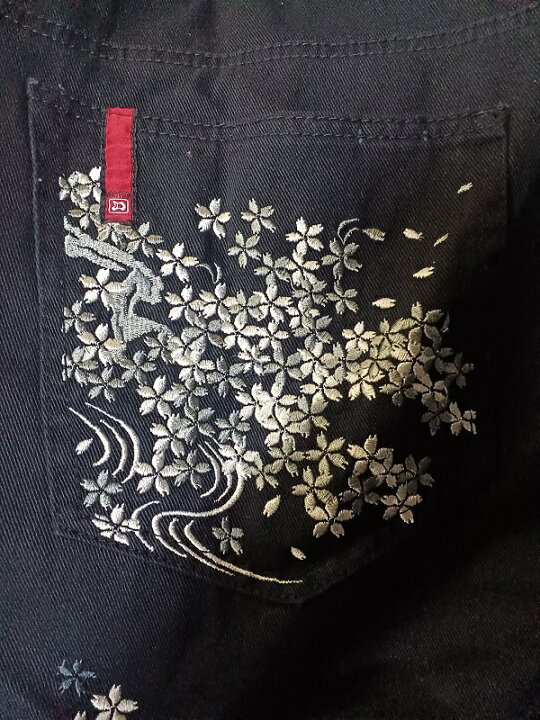 楽天市場】DOG TOWN ドッグタウン キングサイズ 桜 鯉柄 刺繍 デニム 