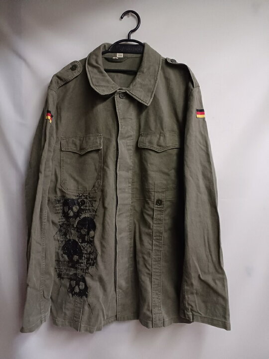 楽天市場】MAD メンズ 中古リメイク品 西ドイツ軍 軍服 スカル 