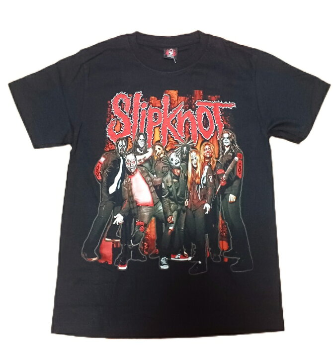 楽天市場】ロックTシャツ SlipknoT スリップノット M/L/XL 黒/ブラック 