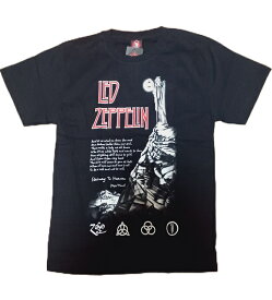 ロックTシャツ　LED ZEPPELIN レッドツェッペリン 天国への階段　S/M/L/XL /バンT/バンドT/ハ−ドロック/HM/HR/メンズ/夏物