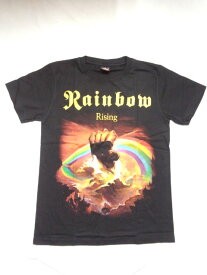 ロックTシャツ　RAINBOW（レインボー）RISING S　M　L XL/バンT/バンドTシャツ/ハ−ドロック/HM/HR/ヘビ−メタル/虹