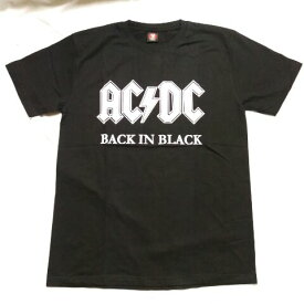 ACDC AC/DC ロックTシャツ　BLACK IN BLACK S　 M　L バンT/ヘビ−メタル/ハ−ドロック/HM/HR