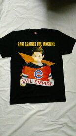 ロックTシャツ　Rage Against the Machine（レイジ・アゲインスト・ザ・マシーン）EVIL EMPIRE　S M L XL バンT/バンドT/ハードロック/HM/HR/ヘビーメタル