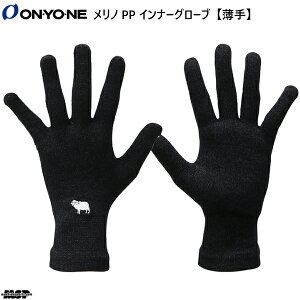 Il mPP XL[ Ci[O[u ubN  g mE[ hC ONYONE MERINO PP INNER GLOVE BLACK ODA92934 009
