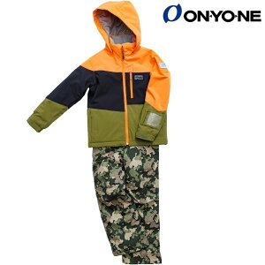 ONYONE オンヨネ キッズ ジュニア スキーウエア サイズ調整 オレンジ カーキ ブラック 迷彩 RESEEDA JUNIOR SUIT RES76001-144339C