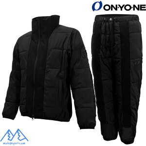 オンヨネ 中綿入 ミドルジャケット & パンツ ブラック ONYONE STRETCH PUFF MID ミドラー ONJ97506 ONP97556