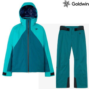 ゴールドウイン スキーウエア ブルーコーラル× カプリブリーズ Lサイズ・XLサイズ Goldwin Similar Color Jacket LZ + G-Engineered Regular Pants BJ G13302-LZ-G34353R-BJ