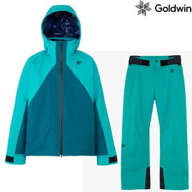 ゴールドウイン スキーウエア Goldwin Similar Color Jacket LZ ブルーコーラル× カプリブリーズ + G-Engineered Regular Pants CV G13302-LZ-G34353R-CV