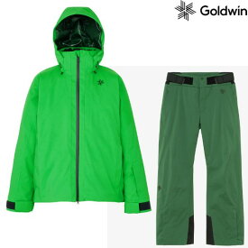 ゴールドウイン スキーウエア Goldwin Similar Color Jacket RG ブライトグリーン + G-Engineered Regular Pants ER ディープ グリーン G13302-RG-G34353R-ER