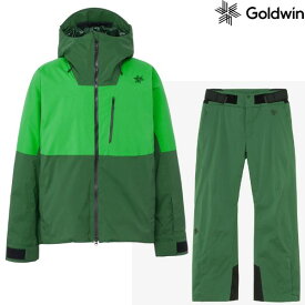 ゴールドウイン スキーウエア Goldwin G-Sector Hooded Jacket + G-Engineered Regular Pants ER ディープ グリーン G14302-G34353R-ER