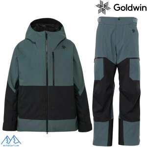 �S�[���h�E�C�� �X�L�[�E�G�A �s���[�^�[ �u���b�N Goldwin G-AXIS Jacket + G-AXIS Wide Pants G15301 G35354 PB XL�T�C�Y