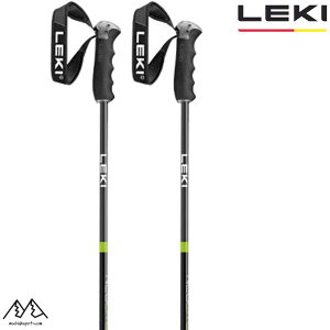 ���L �X�g�b�N �J�[�{�� �X�L�[�|�[�� �u���b�N �l�I���O���[�� LEKI NEOLITE CARBON SKI POLE 65348321