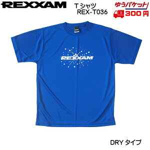 NU REXXAM hC TVc DRY T-SHIRTS Rogu[ [REX-T036-BLUE]