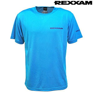 NU REXXAM hC TVc ^[RCY u[ REXXAM DRY T-SHIRTS TURQUOISE BLUE OU