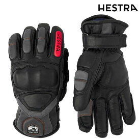 ヘストラ レーシング スキーグローブ スラローム用 ブラック HESTRA IMPACT RACING Black Flame red 31750-100540