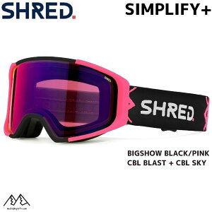 Vbh S[O Vvt@C vX ubN sN SHRED SIMPLIFY+ BIGSHOW BLACK / PINK CBL BLAST + CBL SKY GOSIML21A
