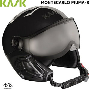 �J�X�N �o�C�U�[�w�����b�g �����e�J���� �u���b�N / �X���[�N KASK MONTECARLO PIUMA-R Black Smoke SHE00062 210 �X�L�[ �w�����b�g