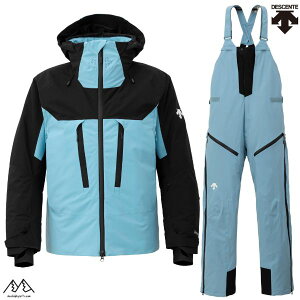 �f�T���g �X�L�[�E�G�A �Z�b�g �u���b�N �u���[ O�T�C�Y DESCENTE S.I.O INSULATED JACKET BIB PANTS DW4FJK54U-BKBL-DW4FLP53M-BL01