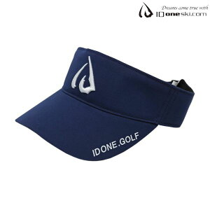 �A�C�f�B�[���� ID ���S �T���o�C�U�[ �l�C�r�[ ID ONE.GOLF ID LOGO SUN VISER CAP NAVY IDONE