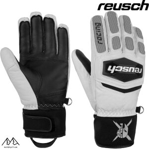ロイシュ レーシング スキーグローブ REUSCH WORLDCUP WARRIOR TEAM ロイッシュ グローブ ホワイト グレーシャーグレイ 6211122-1030