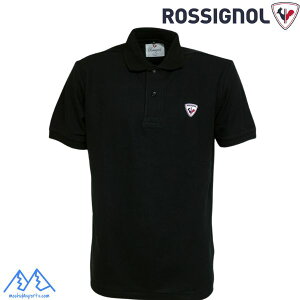 ���V�j���[�� ���S �|���V���c �u���b�N ROSSIGNOL LOGO POLO BLACK RLNJT07