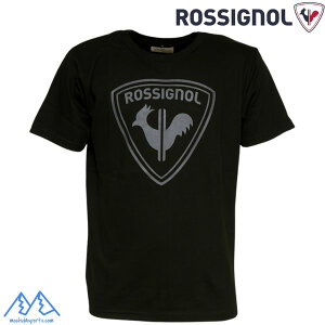 ���V�j���[�� �R�b�g�� ���S T�V���c �u���b�N ROSSIGNOL LOGO TEE BLACK RLNJT01