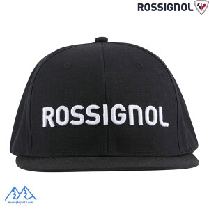 ���V�j���[�� �R�[�|���[�g �L���b�v �u���b�N ROSSIGNOL CORPORATE CAP FLAT BRIM BLACK RLOMH27-200