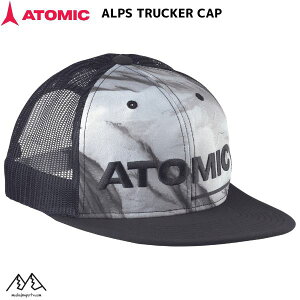 �A�g�~�b�N ���b�V���L���b�v �A���v�X �g���b�J�[ �L���b�v �u���b�N ATOMIC ALPS TRUCKER CAP BLACK AL5114810