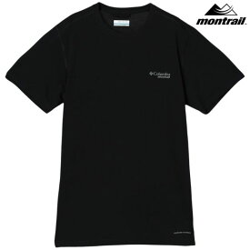 モントレイル トレイルランニング ウエア Tシャツ トレラン バックプリント ブラック MONTRAIL Columbia M Endless Trail Running Tech Tee BLACK AE9494-011